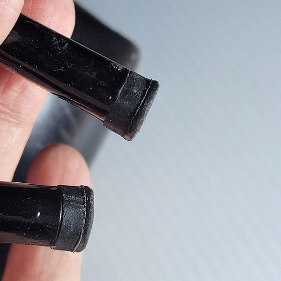 Ysl yves saint laurent platform suede leather knee high stiletto boots black  7 - Picture 8 of 15